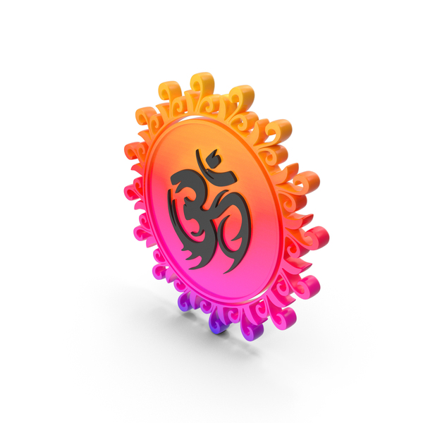 Colorful Om Coin PNG & PSD Images