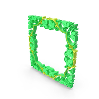 Green Square Nature Frame PNG & PSD Images