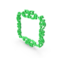 Green Square Royal Frame PNG & PSD Images