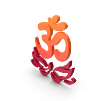 Orange Om Nature Symbol PNG & PSD Images