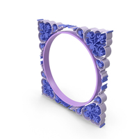 Purple Square Nature Frame PNG & PSD Images