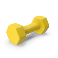 Dumbbell Yellow PNG & PSD Images