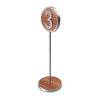 Steel 3 Number Stand PNG & PSD Images