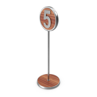 Steel 5 Number Stand PNG & PSD Images