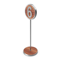 Steel 6 Number Stand PNG & PSD Images