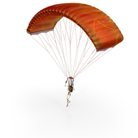 Worn Skeleton Parachuting PNG & PSD Images