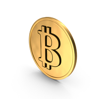 Golden Bitcoin PNG & PSD Images