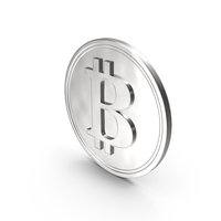 Silver Bitcoin PNG & PSD Images