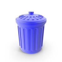 Recycle Can Blue PNG & PSD Images