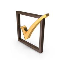 Golden Checkbox PNG & PSD Images