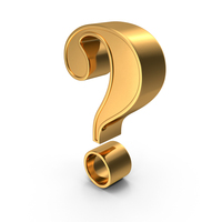 Golden Question Mark PNG & PSD Images