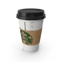Starbucks Paper Coffee Cup With Holder PNG & PSD Images