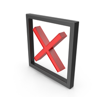 Red Black X Icon PNG & PSD Images
