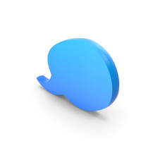 Blue Circular Speech Bubble PNG & PSD Images
