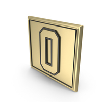 Gold 0 Dual Number Board PNG & PSD Images