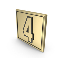 Golden 4 Dual Number Board PNG & PSD Images
