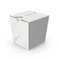 White Chinese Food Box PNG & PSD Images