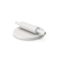 White Kitchen Rolling Pin PNG & PSD Images