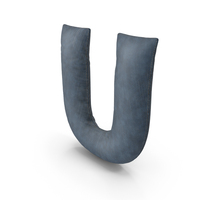 Denim Letter U PNG & PSD Images