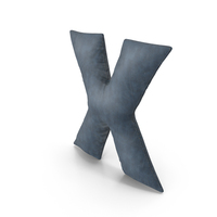 Denim Letter X PNG & PSD Images