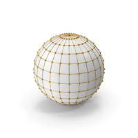 Gold White Network Sphere PNG & PSD Images