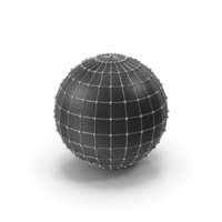 Silver Black Network Sphere PNG & PSD Images