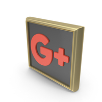 Gold Google Plus Board Icon PNG & PSD Images