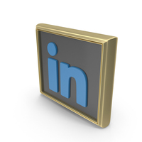 Gold LinkedIn Board Icon PNG & PSD Images