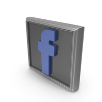 Silver Facebook Board Icon PNG & PSD Images