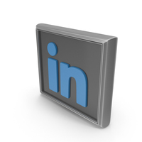 Silver LinkedIn Board Icon PNG & PSD Images