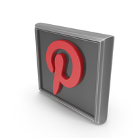 Silver Pinterest Board Icon PNG & PSD Images