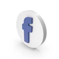 White Circular Facebook Icon PNG & PSD Images