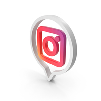 White Instagram Chat Icon PNG & PSD Images