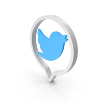 White Twitter Chat Icon PNG & PSD Images