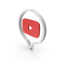 White YouTube Chat Icon PNG & PSD Images