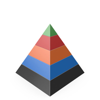 20% Pyramid Infographic PNG & PSD Images