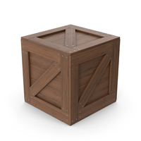 Dark Wooden Box Crate PNG & PSD Images
