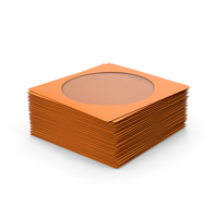 Orange DVD Pouch Stack PNG & PSD Images
