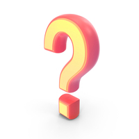 Pink Cream Question Mark PNG & PSD Images