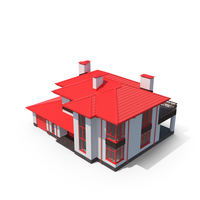 Red Roof Modern Cottage PNG & PSD Images