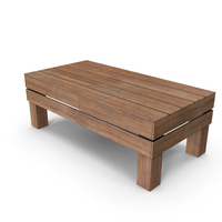 Wooden Coffee Table PNG & PSD Images
