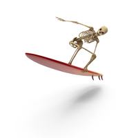 Worn Skeleton Surfer Jumping PNG & PSD Images
