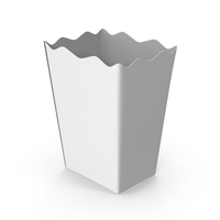 White Popcorn Box PNG & PSD Images
