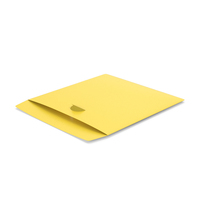 Open Yellow DVD Paper Pouch PNG & PSD Images
