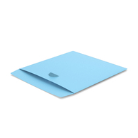 Open Blue DVD Paper Pouch PNG & PSD Images