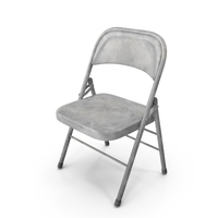 Dirty Metal Folding Chair PNG & PSD Images