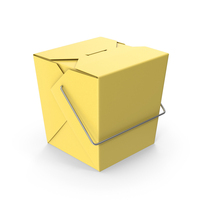 Chinese Takeout Food Box Yellow PNG & PSD Images