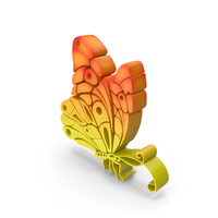 Colorful Butterfly Symbol PNG & PSD Images