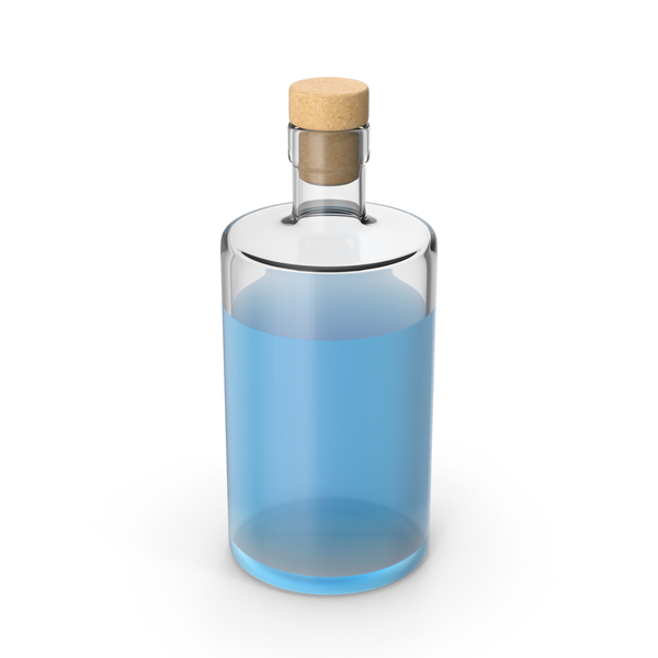 Glass Bottle With Cork PNG & PSD Images