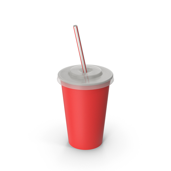 Red Juice Cup With Straw PNG & PSD Images